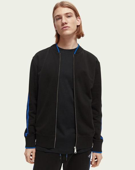 zip front sweatshirt with insert pockets