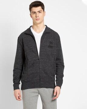 zip front terry jacket