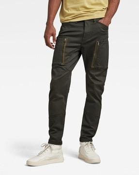 zip pocket 3d skinny fit cargo pants