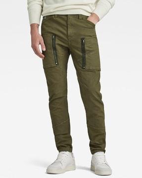 zip pocket 3d skinny fit cargo pants