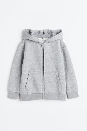 zip-through hoodie