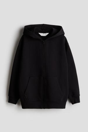 zip-through hoodie