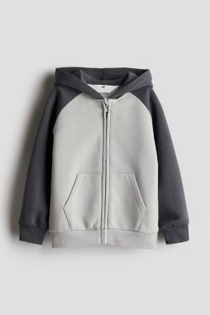 zip-through hoodie