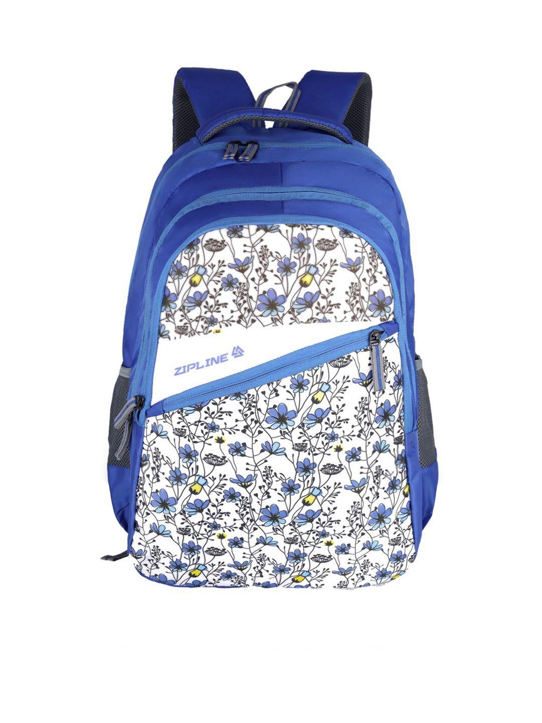 zipline unisex floral printed padded backpack