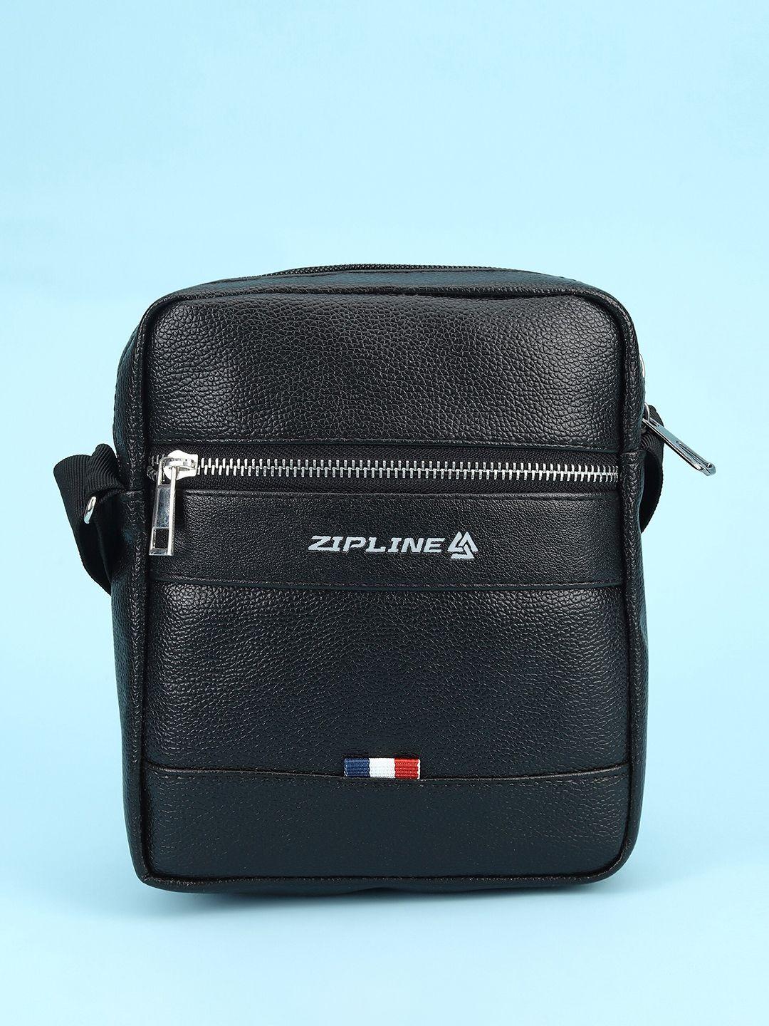zipline unisex textured messenger bag