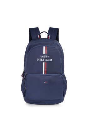 zipper addam polyester men's casual wear non laptop backpack - navy
