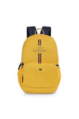 zipper addam polyester men's casual wear non laptop backpack - yellow