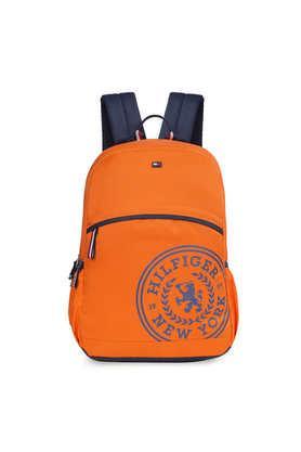 zipper deffodil polyester men's casual wear non laptop backpack - orange