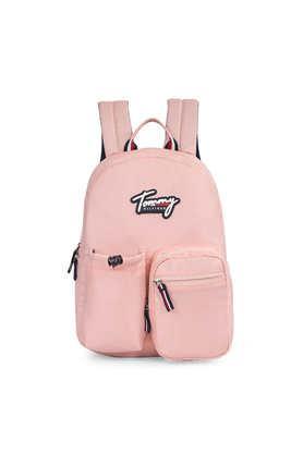 zipper gragner polyester men's casual wear non laptop backpack - pink