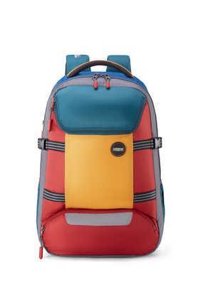 zipper magna pace polyester men's backpack - multi