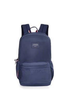 zipper cosmicquest polyester men's casual wear non laptop backpack - navy