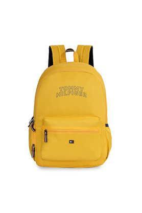 zipper foxtail polyester men's casual wear non laptop backpack - yellow