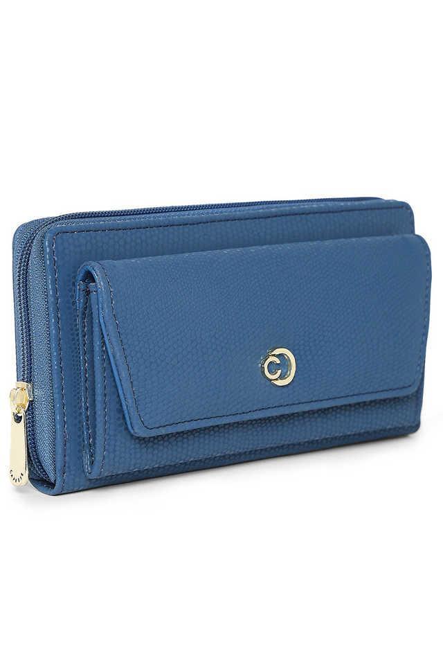 zipper ingrid faux leather womens casual wear wallet