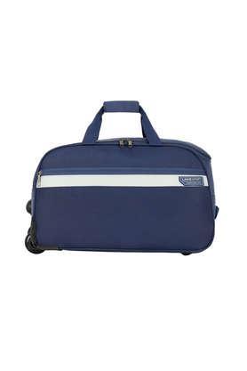 zipper meridian x synthetic women's casual wear duffle bag - navy