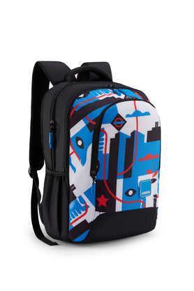 zipper quad 3.0 polyester men's backpack - blue