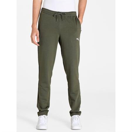 zippered knitted men's sweat pants