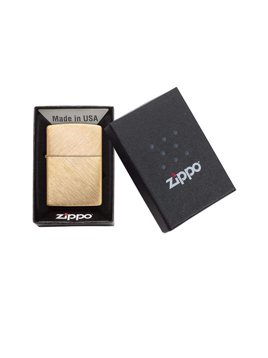 zippo gold-toned brass pocket lighter