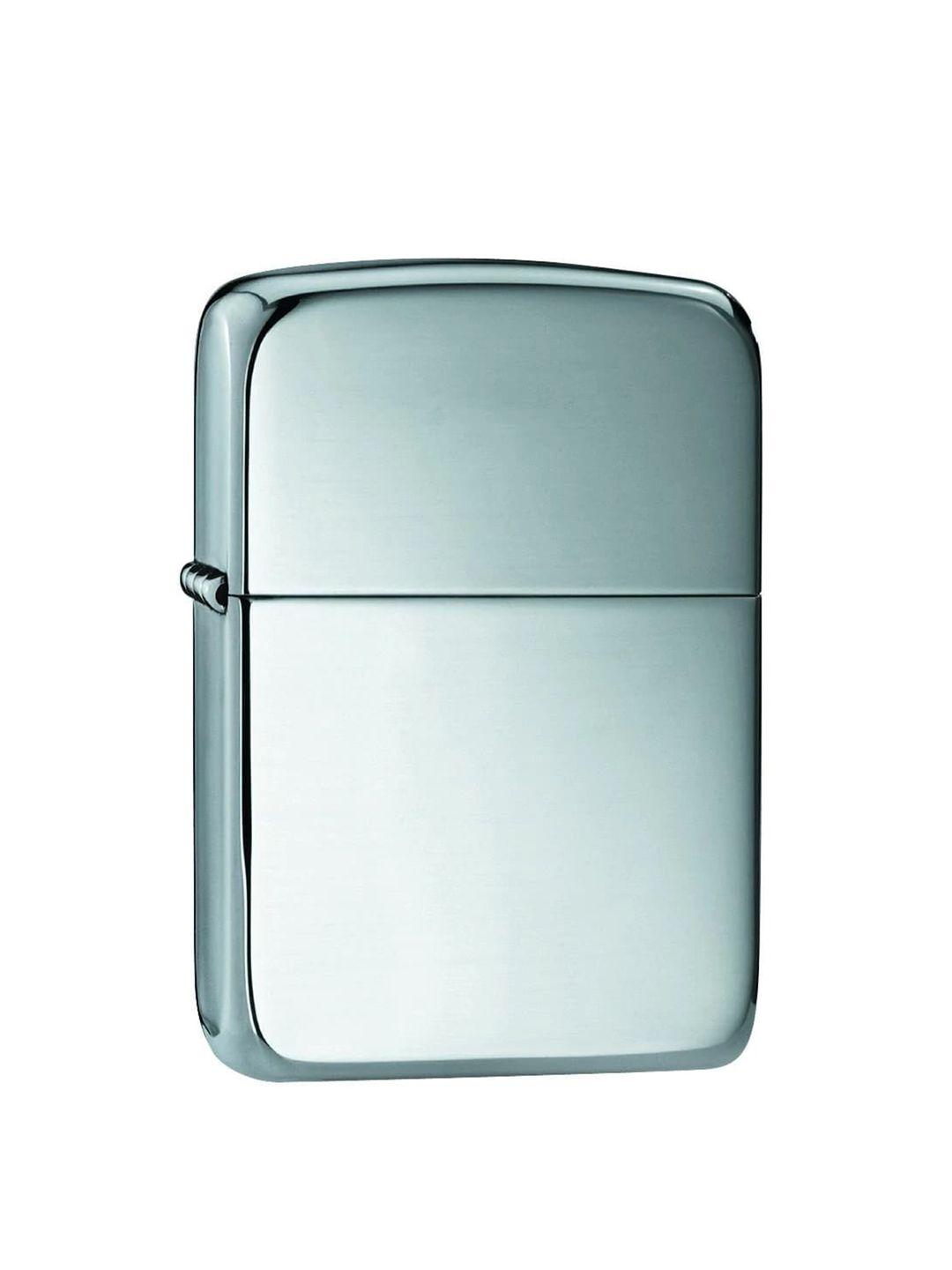 zippo silver-toned solid pocket lighter