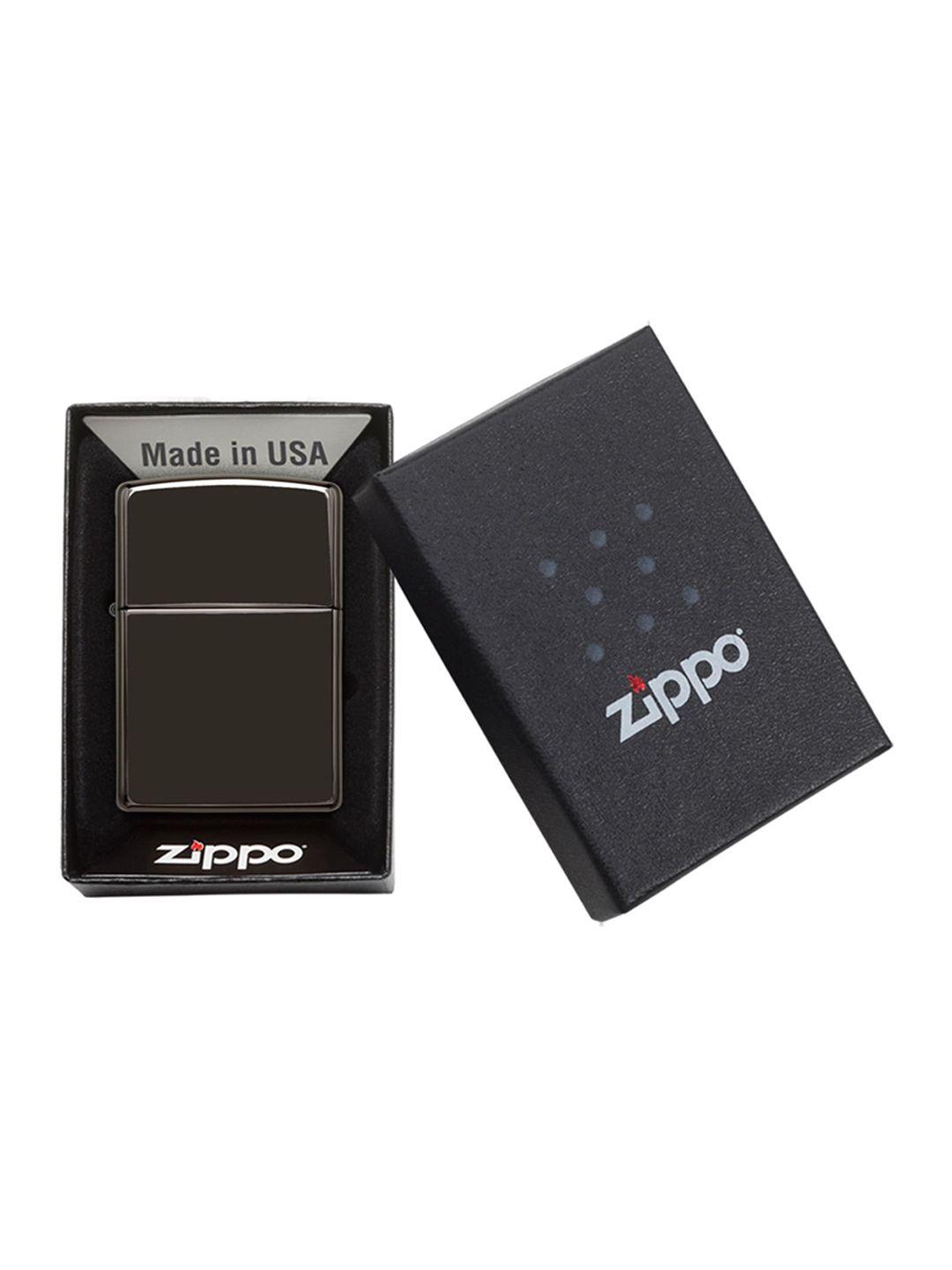 zippo unisex black classic high polish pocket lighter