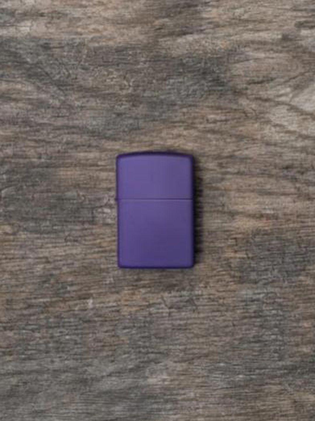 zippo unisex purple matte pocket lighter