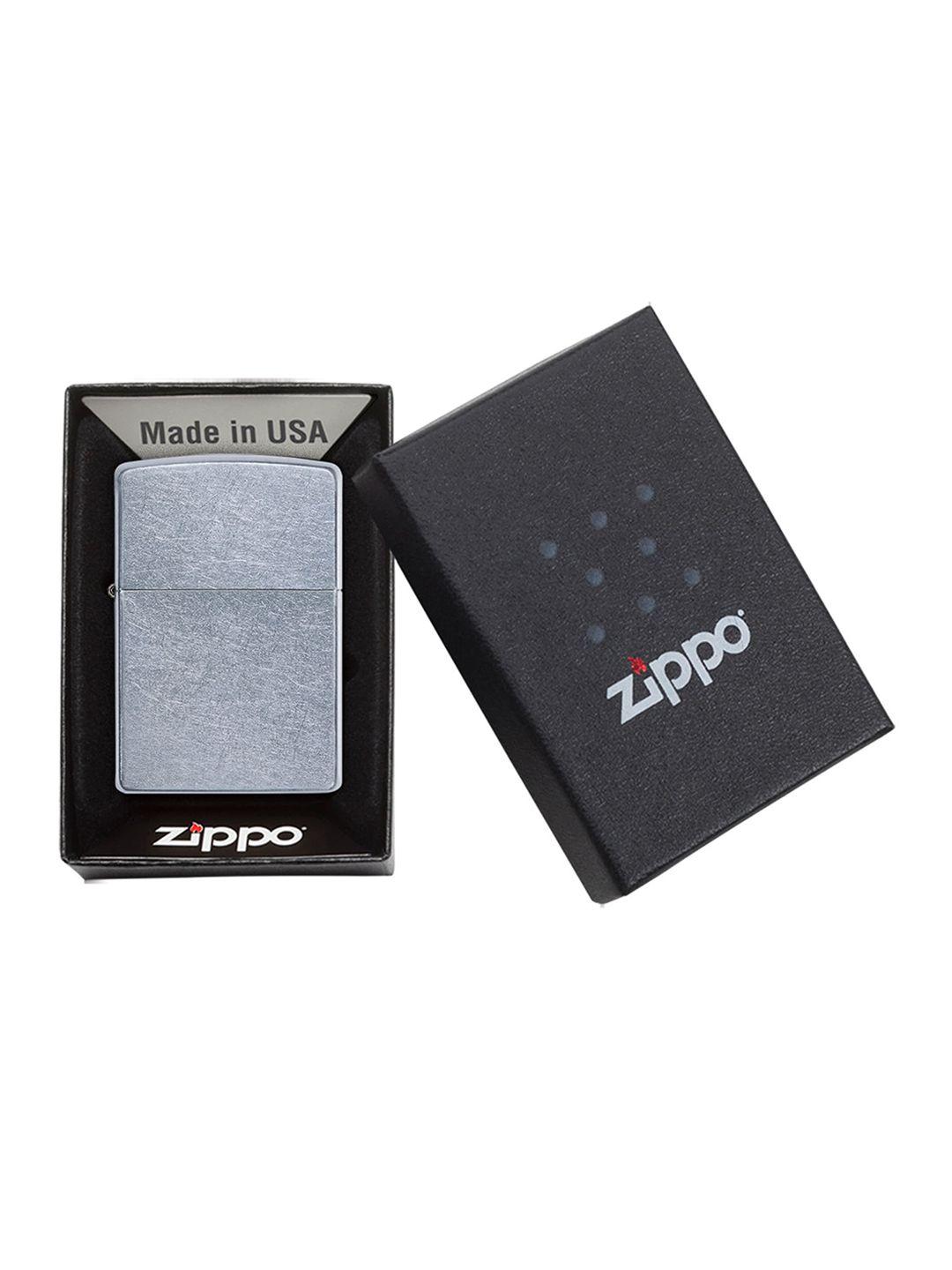 zippo unisex silver-toned classic street chrome pocket lighter