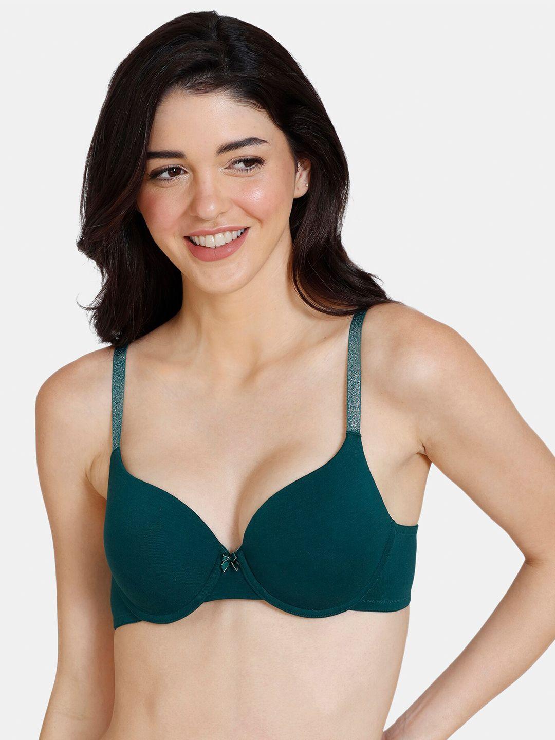 zivame underwired lightly padded non-wired all day comfort t-shirt bra