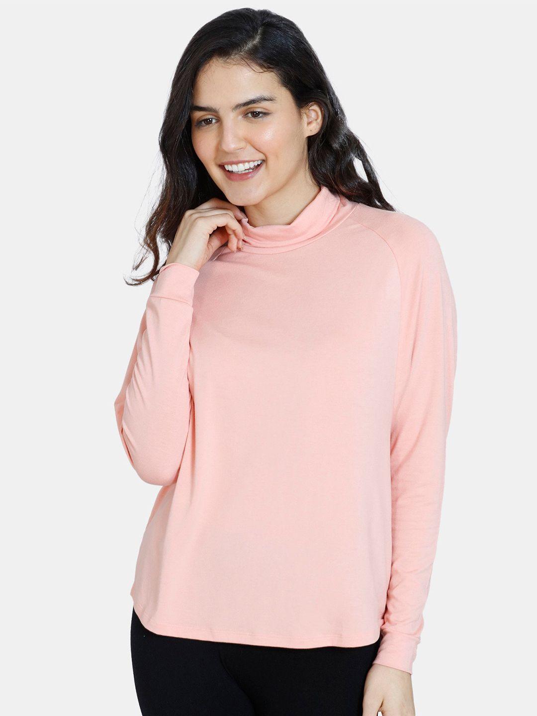zivame women pink sweatshirt