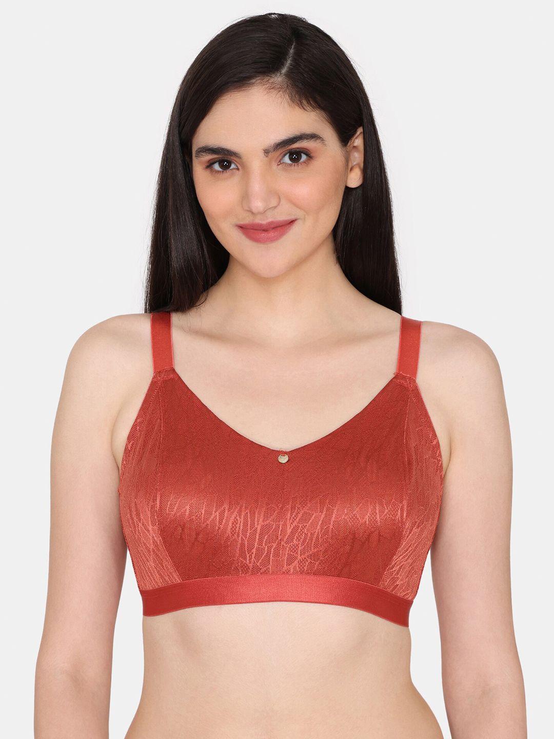 zivame abstract self design underwired non-padded t-shirt bra with all day comfort