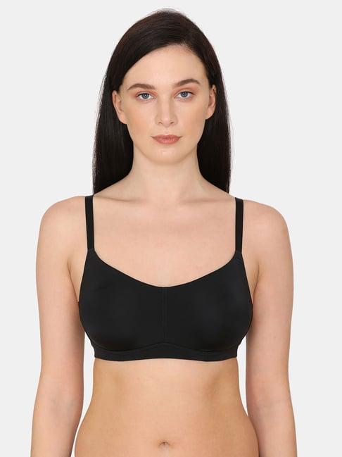 zivame anthracite wireless non padded t-shirt bra