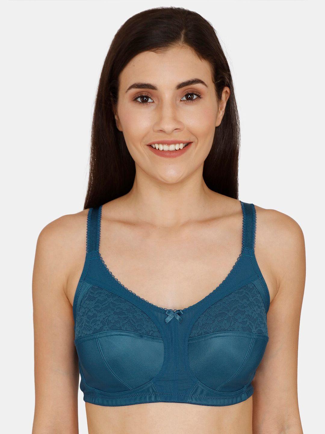 zivame floral lace non padded non wired all day comfort bra