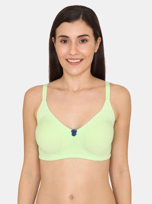 zivame green non wired non padded t-shirt bra