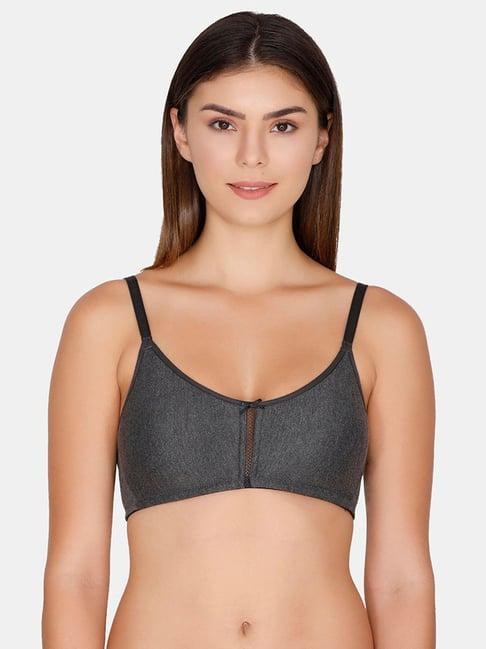 zivame grey non wired non padded t shirt bra