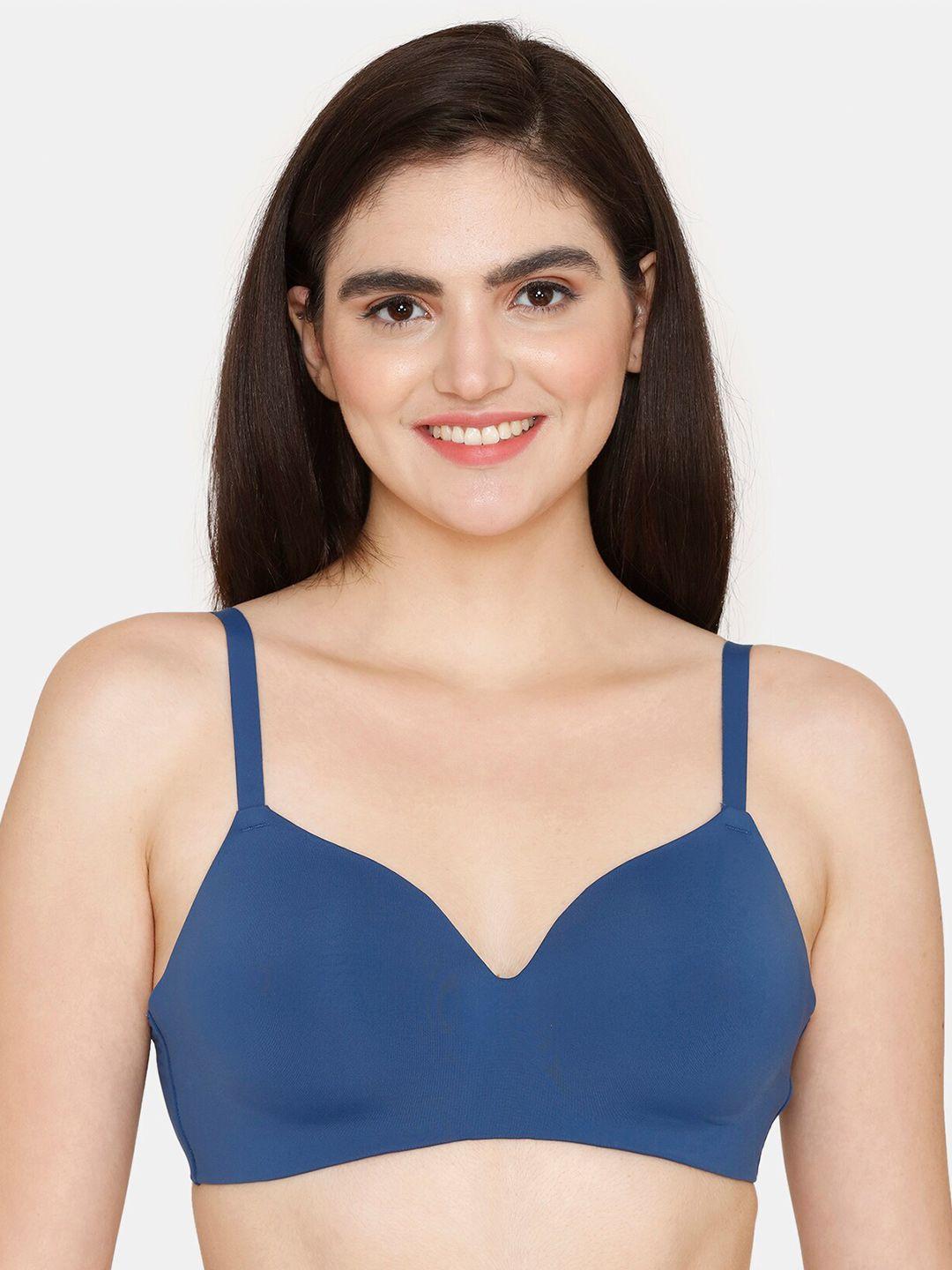 zivame lightly padded non wired all day comfort seamless bra