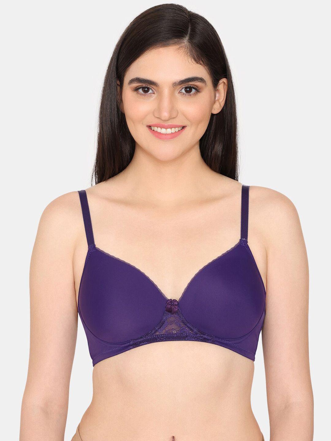 zivame lightly padded non-wired all day comfort seamless bra