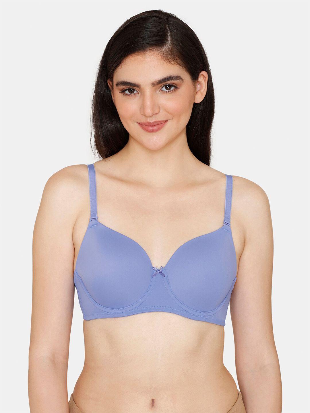 zivame lightly padded underwired t-shirt bra