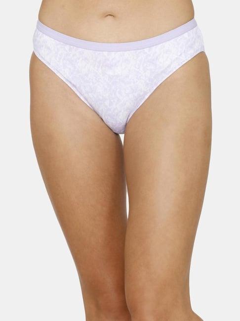 zivame lilac printed panty