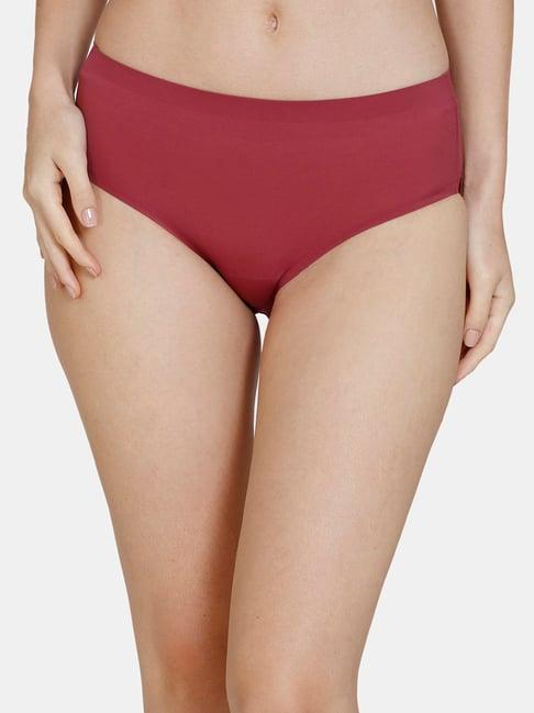 zivame maroon hipster panty