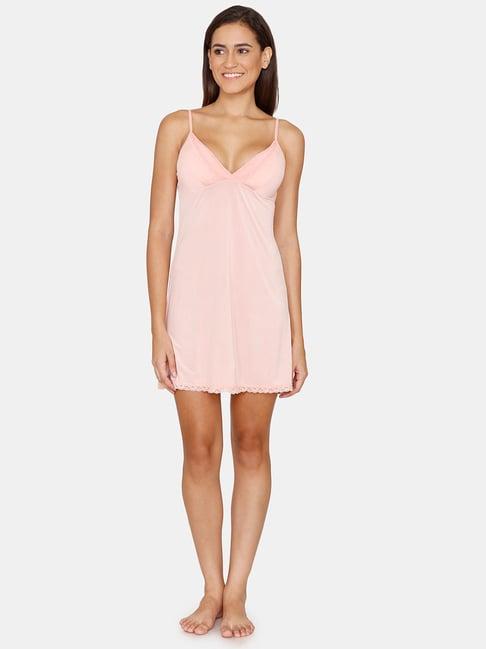 zivame peach relaxed fit babydoll