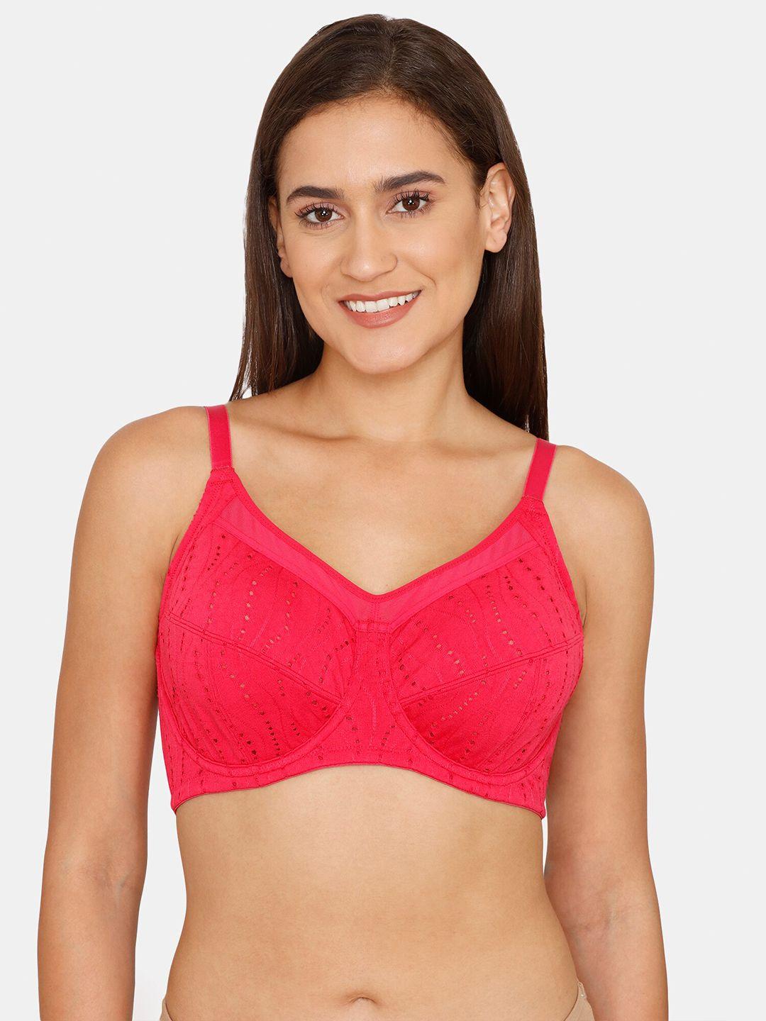 zivame pink abstract bra