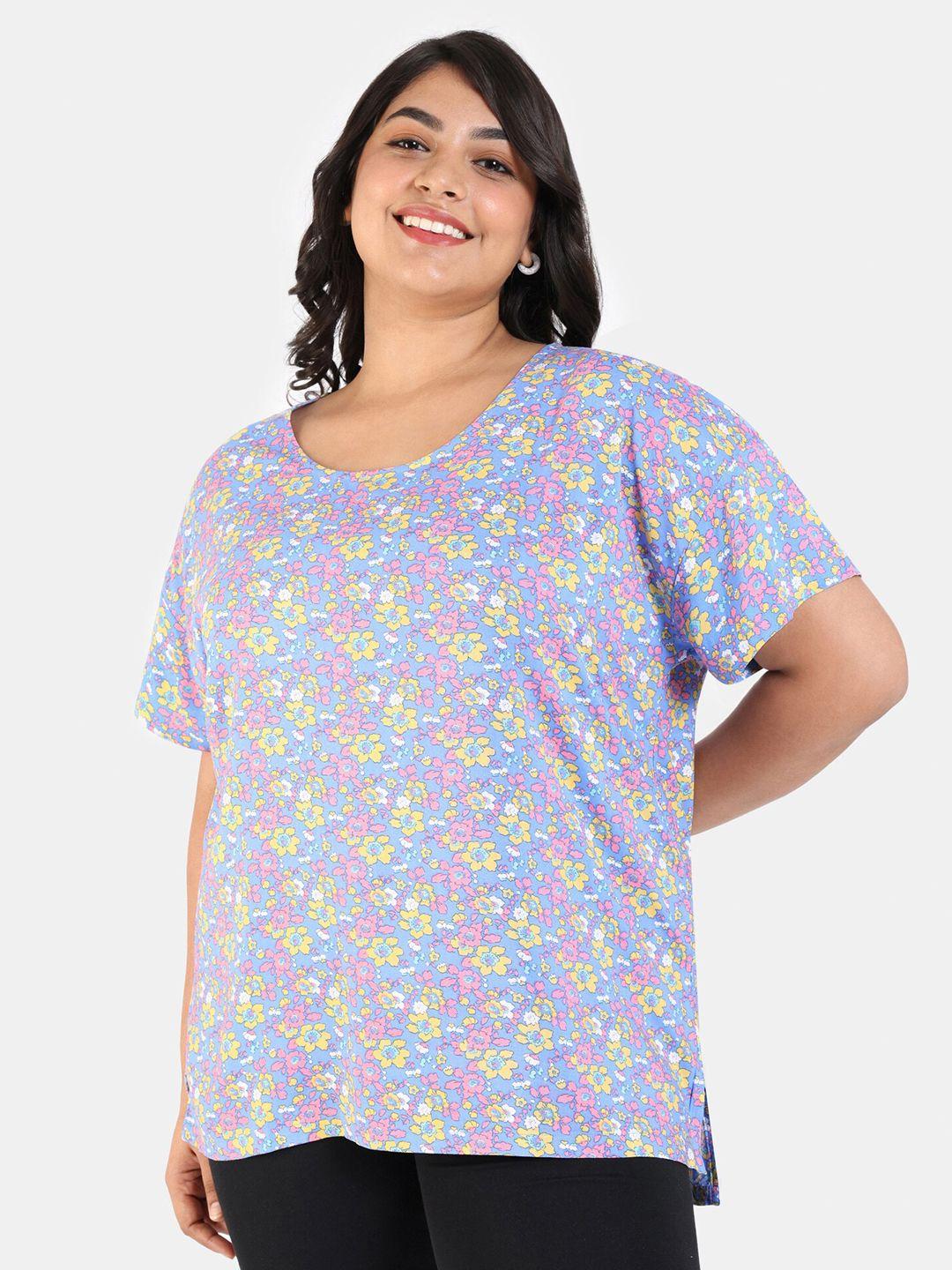 zivame plus size floral printed top