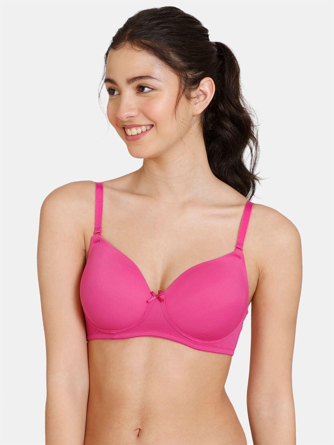 zivame red bra lightly padded