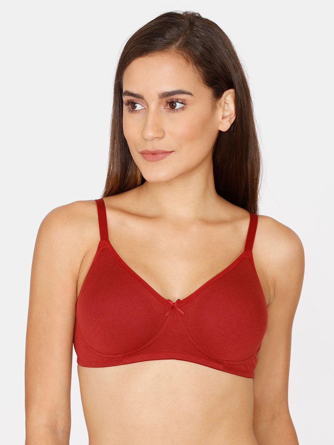 zivame red non padded bra zi112qfash00red