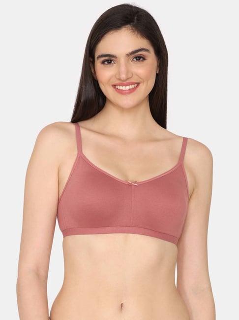 zivame rose pink t-shirt bra