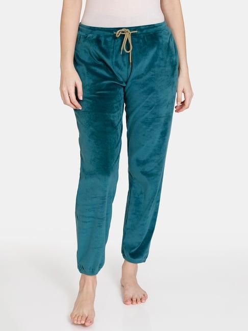 zivame teal lounge pants