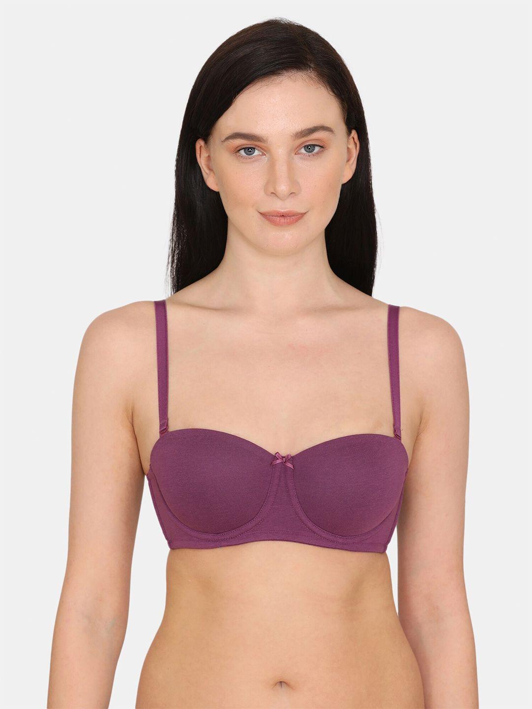 zivame underwired lightly padded cotton bra