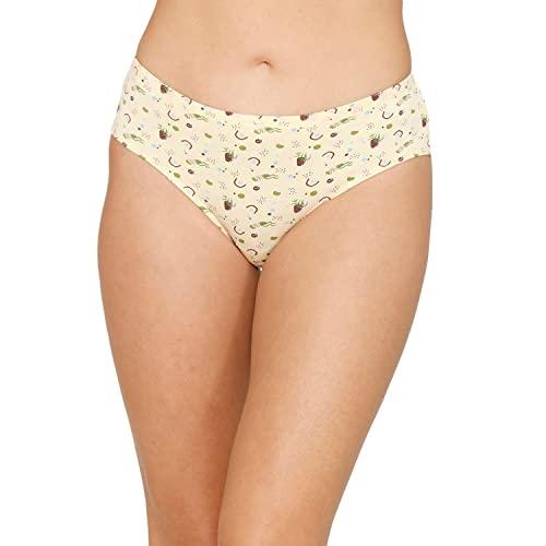 zivame women's cotton blend classic briefs (pack of 1) (zi2648fashcorng00med_orange_medium)