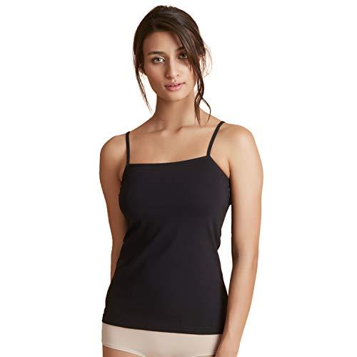 zivame women's regular fit camisole (zi0906w0jb- black medium)