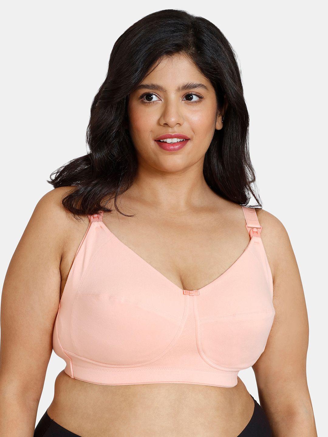 zivame women pink solid bra