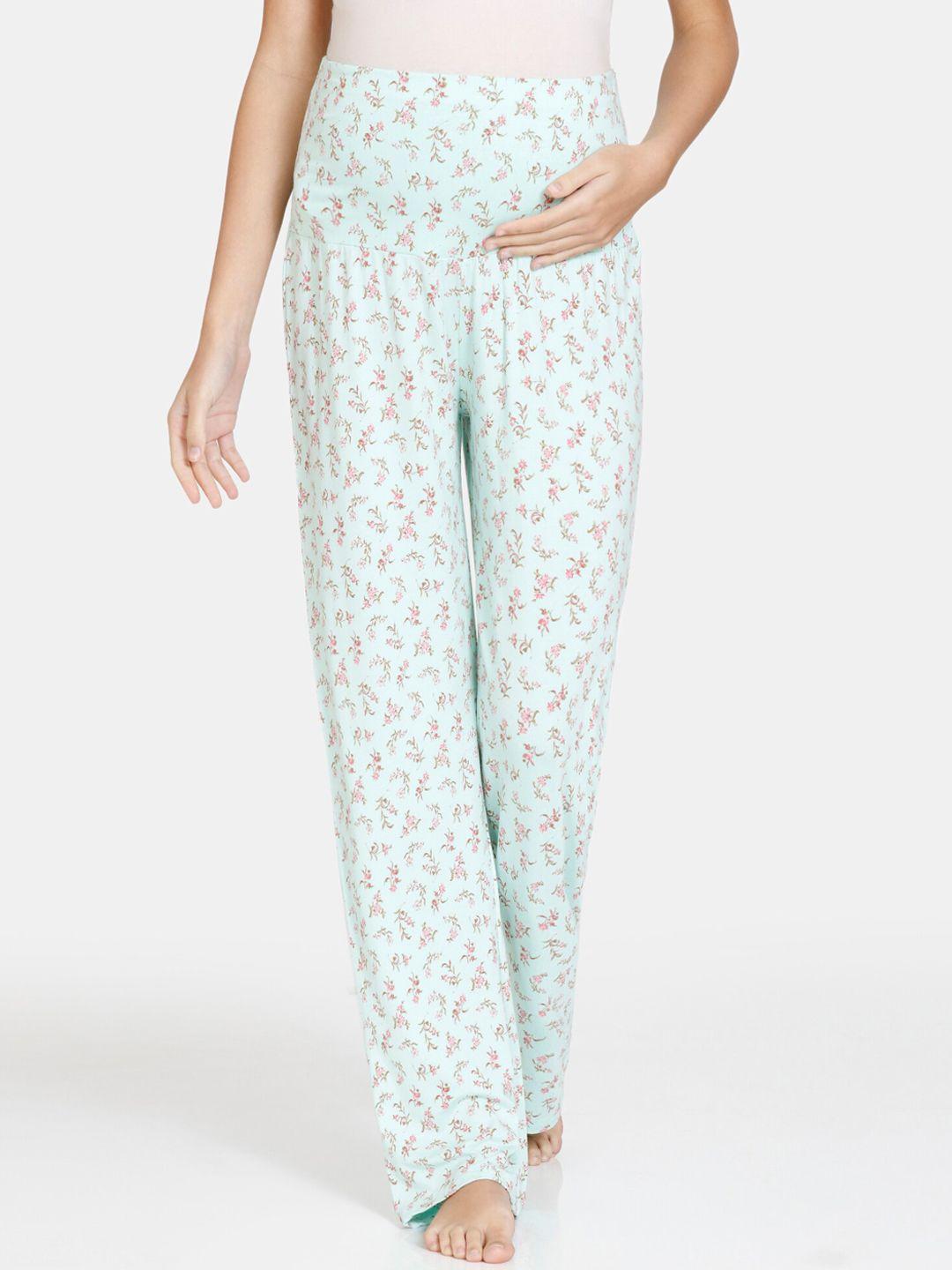 zivame women printed maternity lounge pant