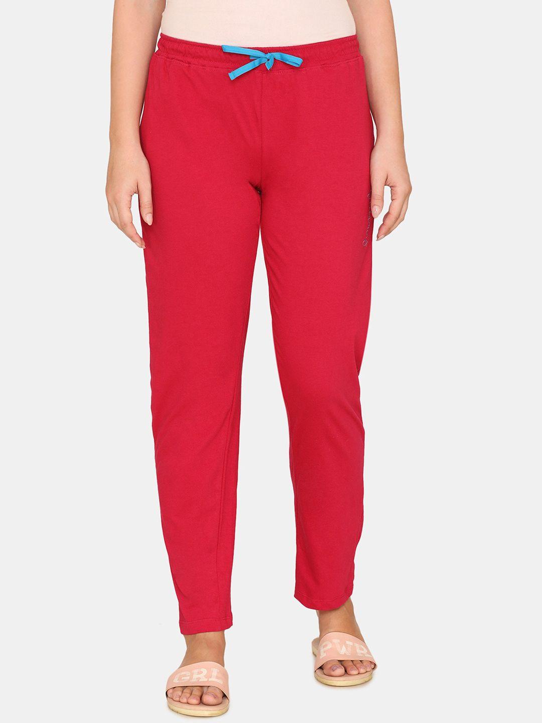 zivame womens red my besties cotton pyjama